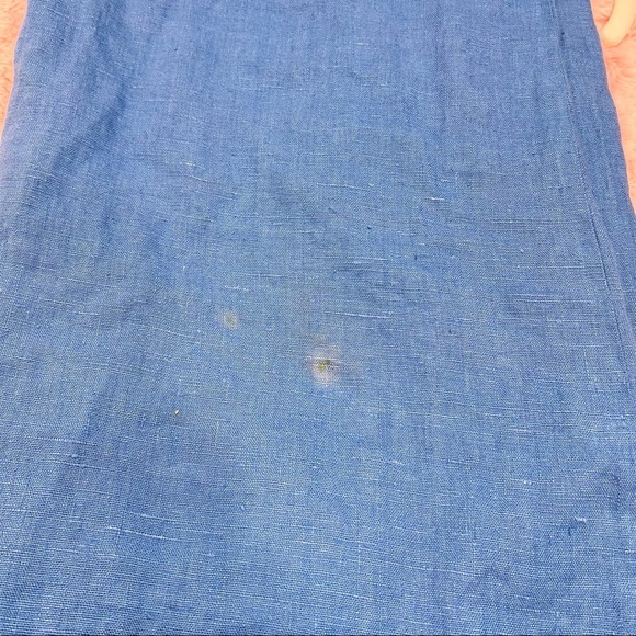 Blue Cactus Women dress Sz 3x Made In USA Yellow Blue Maxi Art to Wear Coastal - Picture 9 of 9